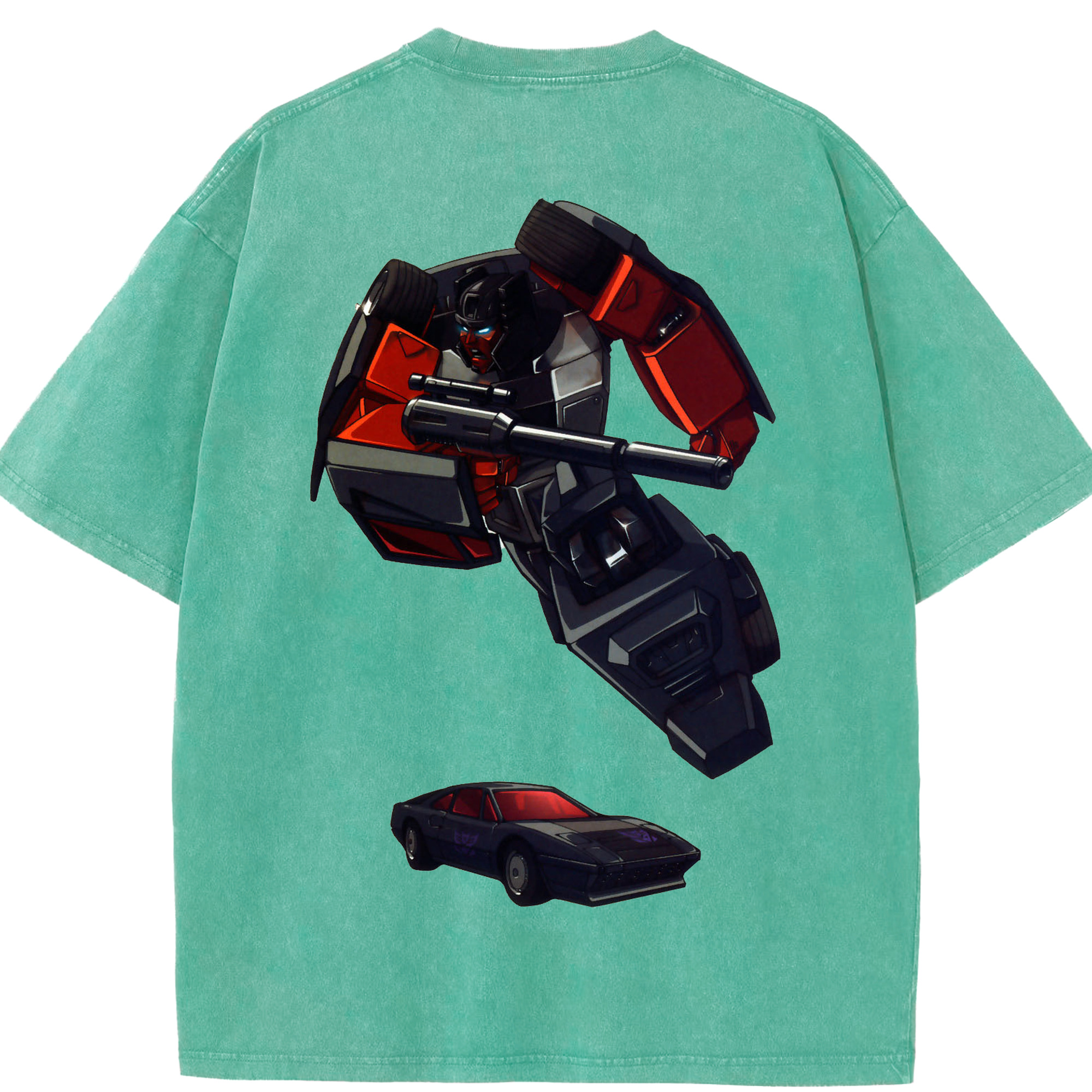 （画像用）  綿100% ヴィンテージ風 半袖Tシャツ（背面プリント）